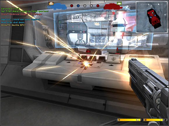 By zniszczyć konsolę, należy wystrzelić w nią 3 rakiety, około 5 magazynków z karabinu szturmowego/pistoletu maszynowego lub założyć na niej minimum 3 zestawy RDX - Założenia trybu Titan cz.2 | Tryb Titan i Conquest | Battlefield 2142 - Battlefield 2142 - poradnik do gry