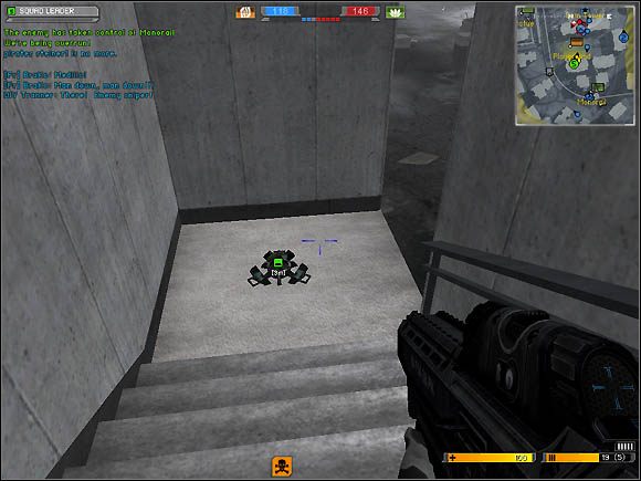 To małe urządzenie to właśnie SLSB. - Dowódca drużyny | Rola na polu bitwy | Battlefield 2142 - Battlefield 2142 - poradnik do gry