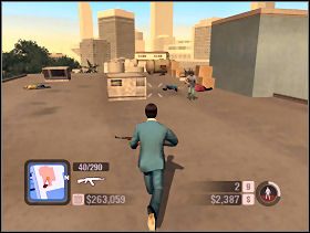 Gdy wybijemy wszystkich wrogów, otworzy się magazyn z kolejną falą przeciwników - Storage | Downtown | Scarface Człowiek z Blizną - Scarface: Człowiek z Blizną - poradnik do gry