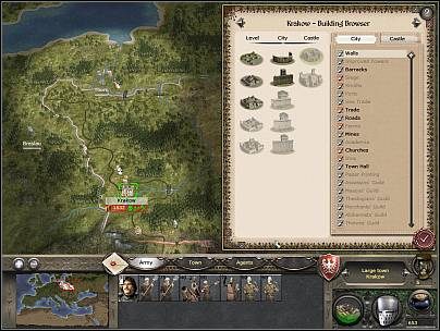 Po kliknięciu na przycisku doradcy, gracz otrzymuje poradę względem sugerowanych planów produkcji - Pierwsze kroki | Podstawy Medieval II Total War - Medieval II: Total War - poradnik do gry