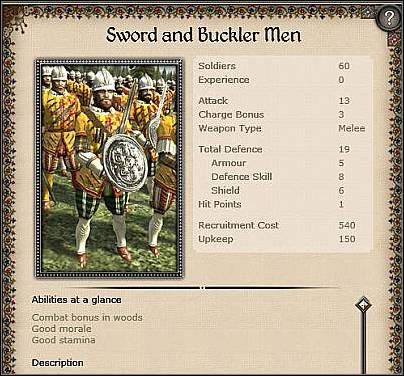 Dismounted Feudal Knights ( 37 ) - Jest to kolejna ze standardowych jednostek w Medie 2 - Hiszpania - Zamek (1) | Nacje w Medieval II - Medieval II: Total War - poradnik do gry