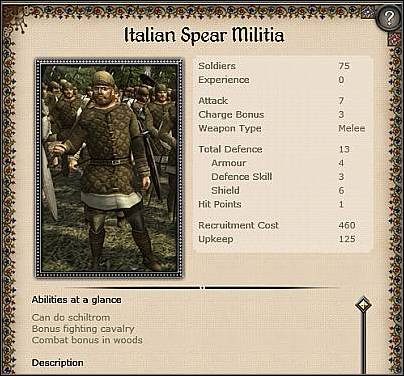 Pavise Crossbowmen Militia ( 20 ) - Jest to kolejna interesująca jednostka miejska - Sycylia - Miasto (1) | Nacje w Medieval II - Medieval II: Total War - poradnik do gry