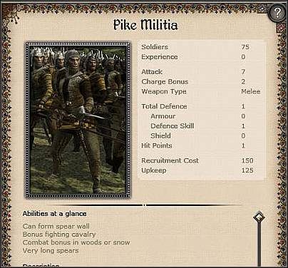 Cavalry Militia ( 28 ) - Jest to całkiem przyzwoita jednostka konna, którą od biedy można użyć nawet na polu bitwy - Sycylia - Miasto (1) | Nacje w Medieval II - Medieval II: Total War - poradnik do gry