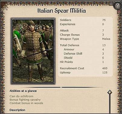 Genoese Crossbow Militia ( 21 ) - Jest to solidna jednostka kusznicza nadająca się do walki na froncie - Milan - Miasto (1) | Nacje w Medieval II Total War - Medieval II: Total War - poradnik do gry