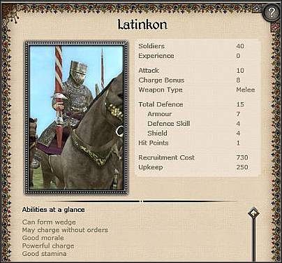 Kataphractoi ( 32 ) - Jest to jednostka bardzo podobna do Latinkon - Bizancjum - Zamek (2) | Nacje w Medieval II Total War - Medieval II: Total War - poradnik do gry