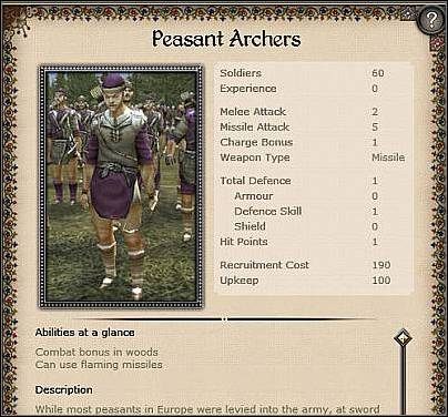 Trebizond Archers ( 17,5 ) - Jest to średnia jednostka łucznicza, którą z powodzeniem można użyć na froncie - Bizancjum - Zamek (3) | Nacje w Medieval II Total War - Medieval II: Total War - poradnik do gry