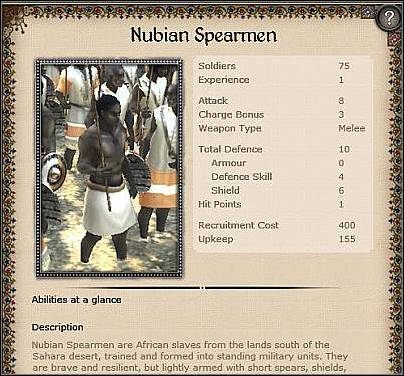 Lamtuna Spearmen ( 25 ) - Jest to ulepszona wersja Berber Spearmen - Mauretania - Zamek (1) | Nacje w Medieval II Total War - Medieval II: Total War - poradnik do gry