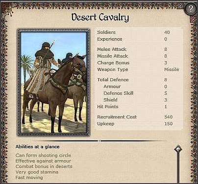 Arab Cavalry ( 26 ) - Jest to główna jazda arabska - Mauretania - Zamek (2) | Nacje w Medieval II Total War - Medieval II: Total War - poradnik do gry