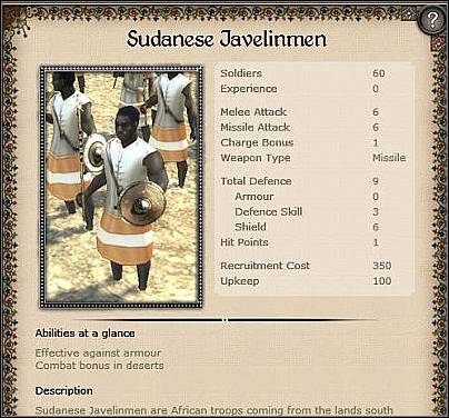 Desert Archers ( 13,5 ) - Jest to podstawowa jednostka łuczników - Mauretania - Zamek (3) | Nacje w Medieval II Total War - Medieval II: Total War - poradnik do gry