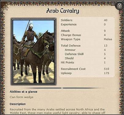 Mamluk Archers ( 27 ) - Jest to zrównoważona jednostka łuczników konnych, zdatna też do ataku konwencjonalnego (po 8) - Egipt - Miasto (2) | Nacje w Medieval II Total War - Medieval II: Total War - poradnik do gry