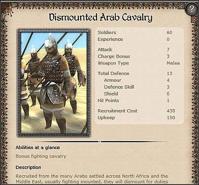 Naffatun (34,5) - Unikatowa jednostka piechoty - Egipt - Zamek (1) | Nacje w Medieval II Total War - Medieval II: Total War - poradnik do gry