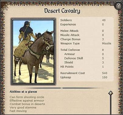 Arab Cavalry ( 26 ) - Jest to główna jazda arabska - Egipt - Zamek (2) | Nacje w Medieval II Total War - Medieval II: Total War - poradnik do gry