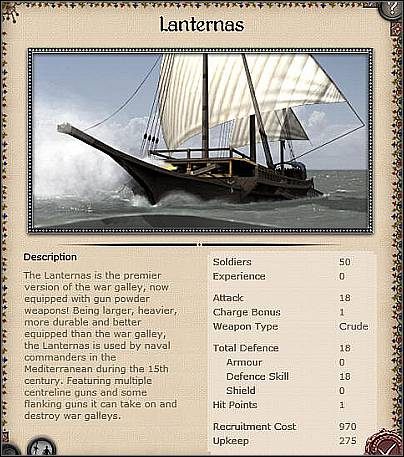 Baghlah ( 41 ) - Nieco silniejszy okręt od Lanternas - Egipt - Zamek (4) | Nacje w Medieval II Total War - Medieval II: Total War - poradnik do gry