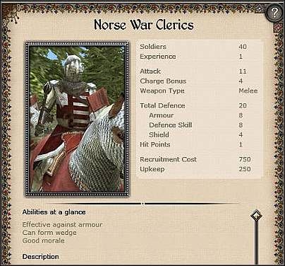 Merchant Cavalry Militia ( 24 ) - Jest to średnia jednostka jazdy, której atutami są dobra obrona (15) i niski koszt rekrutacji (370) - Dania - Miasto (1) | Nacje w Medieval II Total War - Medieval II: Total War - poradnik do gry