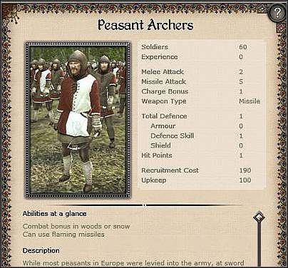 Norse Archers (27) - Jest to lekka piechota z łukami, która sprawdza się bardziej w starciu niż w ostrzale - Dania - Zamek (2) | Nacje w Medieval II Total War - Medieval II: Total War - poradnik do gry