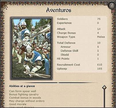 Dismounted Feudal Knights ( 37 ) - Przyzwoita siła ataku (13) - Portugalia - Zamek (1) | Nacje w Medieval II Total War - Medieval II: Total War - poradnik do gry