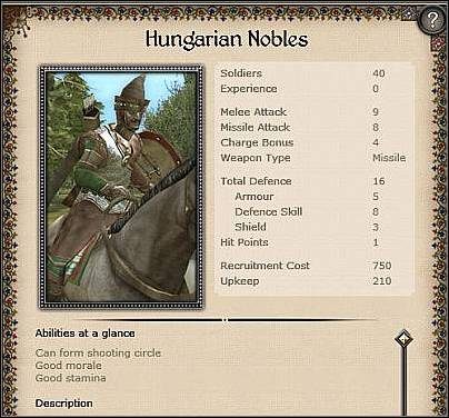 Feudal Knights ( 32 ) - Jedna z głównych jednostek konnych Węgrów - Węgry - Zamek (2) | Nacje w Medieval II Total War - Medieval II: Total War - poradnik do gry