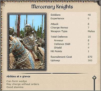 Jednostki prochowe mogą być werbowane dopiero po wynalezieniu prochu - Najpopularniejsze jednostki zaciężne | Armia i wojny w Medieval II Total War - Medieval II: Total War - poradnik do gry