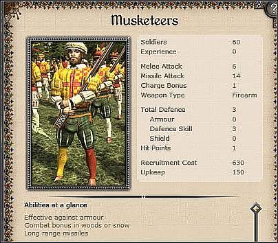 Arquebusiers (14 ) - Jest to jednostka praktycznie taka sama jak Muszkieterzy - Najpopularniejsze jednostki zaciężne | Armia i wojny w Medieval II Total War - Medieval II: Total War - poradnik do gry
