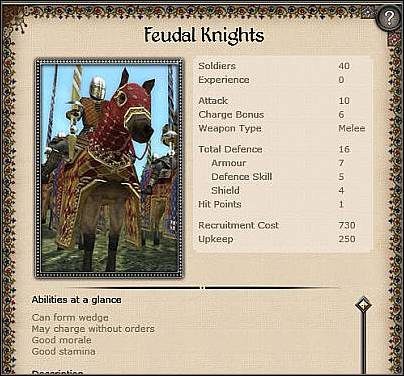 Knights Templars ( 39 ) - Jest to jedna z najsilniejszych jednostek konnych, jakimi dysponuje Anglia - Anglia - Zamek (3) | Nacje w Medieval II Total War - Medieval II: Total War - poradnik do gry