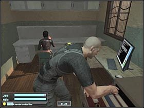 Strzelnica znajduje się niedaleko miejsca, w którym rozpoczynałeś zadanie z treningiem sprawnościowym (#1) - NYC - JBA HQ - Part 1 (4) | Misja 3 w Splinter Cell Double Agent - Tom Clancys Splinter Cell: Double Agent - poradnik do gry