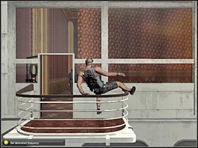 Teraz musisz zaczekać aż Enrica włamie się do systemu bezpieczeństwa statku w wyniku czego sabotuje kilka maszyn w kasynie (#1) - Cozumel - Cruise Ship (1) | Misja 7.1 w Splinter Cell Double Agent - Tom Clancys Splinter Cell: Double Agent - poradnik do gry