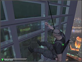 Po dotarciu na miejsce zacznij przesuwać się w lewo (#1) - Shanghai - Hotel (2) | Misja 5 w Splinter Cell Double Agent - Tom Clancys Splinter Cell: Double Agent - poradnik do gry