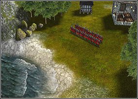 Rozstaw oddziały nad brzegami morza - Chapter I - The Coming of the Saxons (2) | Kampania King Arthur - Twierdza Legendy - poradnik do gry