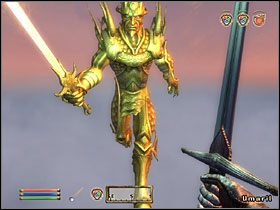 Zostaniesz teleportowany wysoko nad Imperial City, gdzie stoczysz drugą rundę pojedynku z Umarilem - Umaril the Unfeathered | Zadania The Elder Scrolls IV Knights of the Nine - The Elder Scrolls IV: Knights of the Nine - poradnik do gry