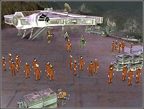 Millenium Falcon - twój transport. - Misja 1 - Ucieczka z Kessel - Kampania - Star Wars: Empire at War - Forces of Corruption - poradnik do gry
