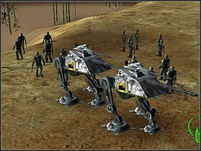 AT-AP to bardzo skuteczna i szybka broń przeciwko piechocie i lekkim pojazdom. - Misja 5 - Pozostałości Gwiazdy Śmierci - Kampania - Star Wars: Empire at War - Forces of Corruption - poradnik do gry