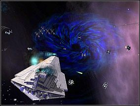 Wycofujący się niszczyciel zmierza wprost w Czarną Dziurę! - Misja 5 - Pozostałości Gwiazdy Śmierci - Kampania - Star Wars: Empire at War - Forces of Corruption - poradnik do gry