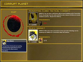 Aby mieć dostęp do czarnego rynku wślij sabotażystę i w opcjach korumpowania planety wybierz czarny rynek. - Misja 6 - Ustanowienie czarnego rynku - Kampania - Star Wars: Empire at War - Forces of Corruption - poradnik do gry