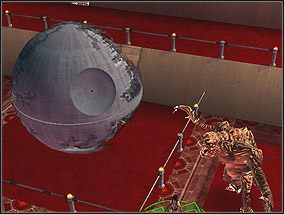 Rancor wygląda na uradowanego wystawą. - Misja 16 - Podążanie za artefaktem - Kampania - Star Wars: Empire at War - Forces of Corruption - poradnik do gry