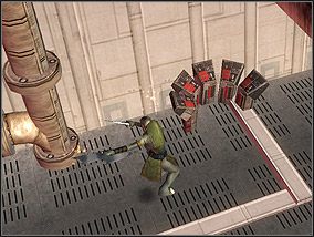 Jeden z czterech terminali do zniszczenia. - Misja 16 - Podążanie za artefaktem - Kampania - Star Wars: Empire at War - Forces of Corruption - poradnik do gry