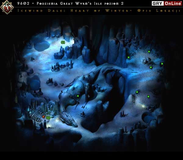 01 - Podziemia Great Wyrms Isle poziom 2 | Icewind Dale Serce Zimy - Icewind Dale: Serce Zimy - poradnik do gry