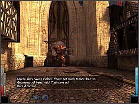 Wygląda na wkurzonego do białości! - The Gate of Stonehelm (1) | Rozdział 1 | Dark Messiah of Might and Magic - Dark Messiah of Might and Magic - poradnik do gry