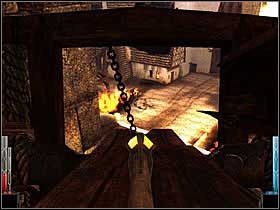 Pocisk na swoim miejscu, cel wchodzi w zasięg - Pal! - The Gate of Stonehelm (2) | Rozdział 1 | Dark Messiah of Might and Magic - Dark Messiah of Might and Magic - poradnik do gry