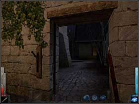 Opuszczenie dźwigni i możemy przejść na plac, przed budynkiem, w którym spędziłem noc. - The Gleam of a Cold Knife (3) | Rozdział 2 | Dark Messiah of Might and Magic - Dark Messiah of Might and Magic - poradnik do gry