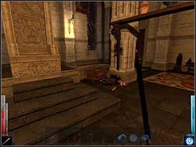 Wszędzie ciała wymordowanych mieszczan, mieszkańców tego domu. - The Gleam of a Cold Knife (6) | Rozdział 2 | Dark Messiah of Might and Magic - Dark Messiah of Might and Magic - poradnik do gry