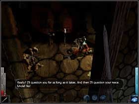 Przez witraż okna widzę niewyraźnie postacie walczących osób - The Gleam of a Cold Knife (10) | Rozdział 2 | Dark Messiah of Might and Magic - Dark Messiah of Might and Magic - poradnik do gry