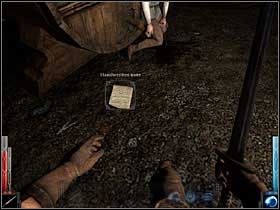 Ręcznie pisana notatka może zawierać cenne informacje, lub przepis na jabłecznik! Co tym razem Los zsyła w moje ręce? - Dead Mans Trail (6) | Rozdział 3 | Dark Messiah of Might and Magic - Dark Messiah of Might and Magic - poradnik do gry