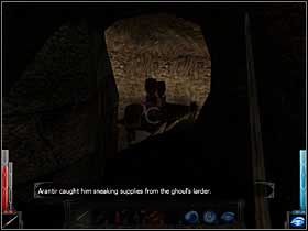 Słyszę głosy dwóch facetów w czerni, a mój korytarz gwałtownie się obniża. Przede mną komora. - Dead Mans Trail (6) | Rozdział 3 | Dark Messiah of Might and Magic - Dark Messiah of Might and Magic - poradnik do gry