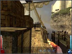 Na pokładzie też sporo czarnego robactwa. - Across the Sea of Blood (5) | Rozdział 4 | Dark Messiah of Might and Magic - Dark Messiah of Might and Magic - poradnik do gry