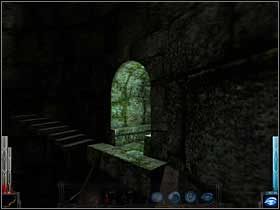 Wiszę na łańcuchu, jak ryba na końcu żyłki i patrzę na podest poziomu drugiego. Zaraz tam będę. - The Temple of the Spider (8) | Rozdział 5 | Dark Messiah of Might and Magic - Dark Messiah of Might and Magic - poradnik do gry