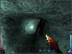 Znowu korytarz otulony pajęczyną. Trzeba uważać! - The Temple of the Spider (8) | Rozdział 5 | Dark Messiah of Might and Magic - Dark Messiah of Might and Magic - poradnik do gry