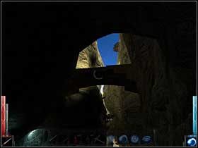 To prawdopodobnie ten most z brama i opuszczaną kratą, z niegościnnymi Goblinami. - The Temple of the Spider (8) | Rozdział 5 | Dark Messiah of Might and Magic - Dark Messiah of Might and Magic - poradnik do gry