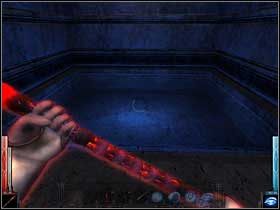 Kamienny basen z Miksturą Many - Mana Potion! W rękach mam nowe narzędzie, czyli znalezioną Laskę Księcia Ognia i zaraz ją przetestuję na grzbiecie pierwszego Orka! - The Temple of the Spider (10) | Rozdział 5 | Dark Messiah of Might and Magic - Dark Messiah of Might and Magic - poradnik do gry