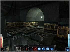 Jedyne miejsce, gdzie jest trochę widniej (na razie). - The Altar of the Skull (2) | Rozdział 6 | Dark Messiah of Might and Magic - Dark Messiah of Might and Magic - poradnik do gry