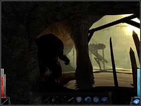 Znacznie gorzej wygląda to z bliska. Jest jeszcze większy od tego Cyklopa ze Świątyni. - Fire in the Blood (2) | Rozdział 7 | Dark Messiah of Might and Magic - Dark Messiah of Might and Magic - poradnik do gry